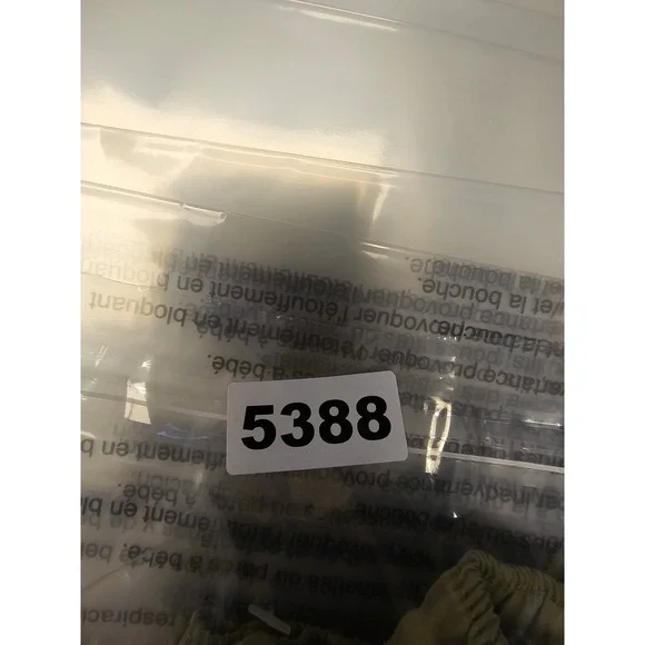 Love Tree Olive Green Parachute Pants Elastic Waist Drawstring Ankle Size Large - Picture 6 of 6